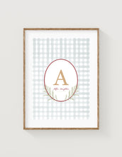 Load image into Gallery viewer, Blue Gingham Print
