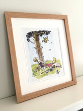 Load image into Gallery viewer, Framed Vintage Winnie the Pooh Print