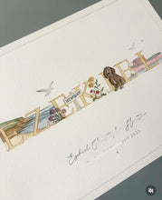 Load image into Gallery viewer, Hand-Painted Children’s Name Illustration