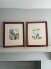 Load image into Gallery viewer, Framed Vintage Paddington Bear Illustrations
