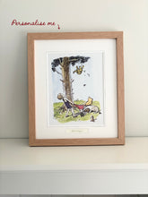 Load image into Gallery viewer, Framed Vintage Winnie the Pooh Print