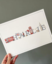 Load image into Gallery viewer, Hand-Painted Children’s Name Illustration