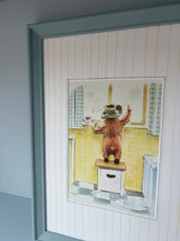 Load image into Gallery viewer, Framed Vintage Paddington Bear Illustration