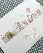 Load image into Gallery viewer, Hand-Painted Children’s Name Illustration