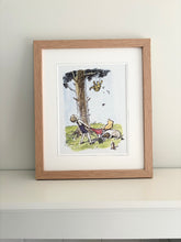 Load image into Gallery viewer, Framed Vintage Winnie the Pooh Print