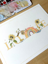 Load image into Gallery viewer, Hand-Painted Children’s Name Illustration