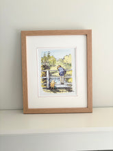 Load image into Gallery viewer, Framed Vintage Winnie the Pooh Print