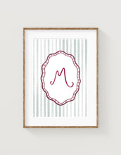 Load image into Gallery viewer, Initial Print (Pink & Blue)