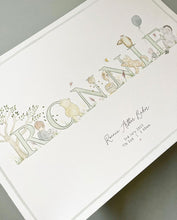 Load image into Gallery viewer, Hand-Painted Children’s Name Illustration