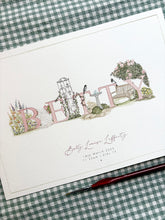 Load image into Gallery viewer, Hand-Painted Children’s Name Illustration