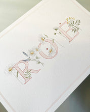 Load image into Gallery viewer, Hand-Painted Children’s Name Illustration