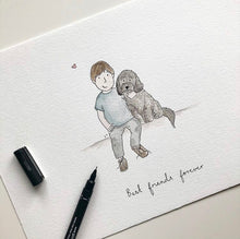 Load image into Gallery viewer, Custom Child & Pet Portrait