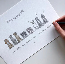 Load image into Gallery viewer, Welly/ Boot Family Portrait (inc Pets)