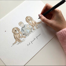 Load image into Gallery viewer, Custom Child & Pet Portrait