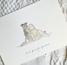Load image into Gallery viewer, Custom Child & Pet Portrait