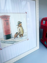 Load image into Gallery viewer, Framed Vintage Paddington Bear Illustration
