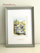 Load image into Gallery viewer, Framed Vintage Winnie the Pooh Print
