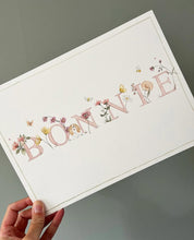 Load image into Gallery viewer, Hand-Painted Children’s Name Illustration
