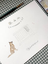 Load image into Gallery viewer, Nursery Cot Illustration (inc Pets)
