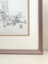 Load image into Gallery viewer, A3 Framed Vintage Winnie the Pooh Print
