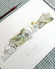 Load image into Gallery viewer, Hand-Painted Children’s Name Illustration
