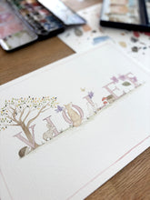 Load image into Gallery viewer, Hand-Painted Children’s Name Illustration
