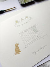 Load image into Gallery viewer, Nursery Cot Illustration (inc Pets)
