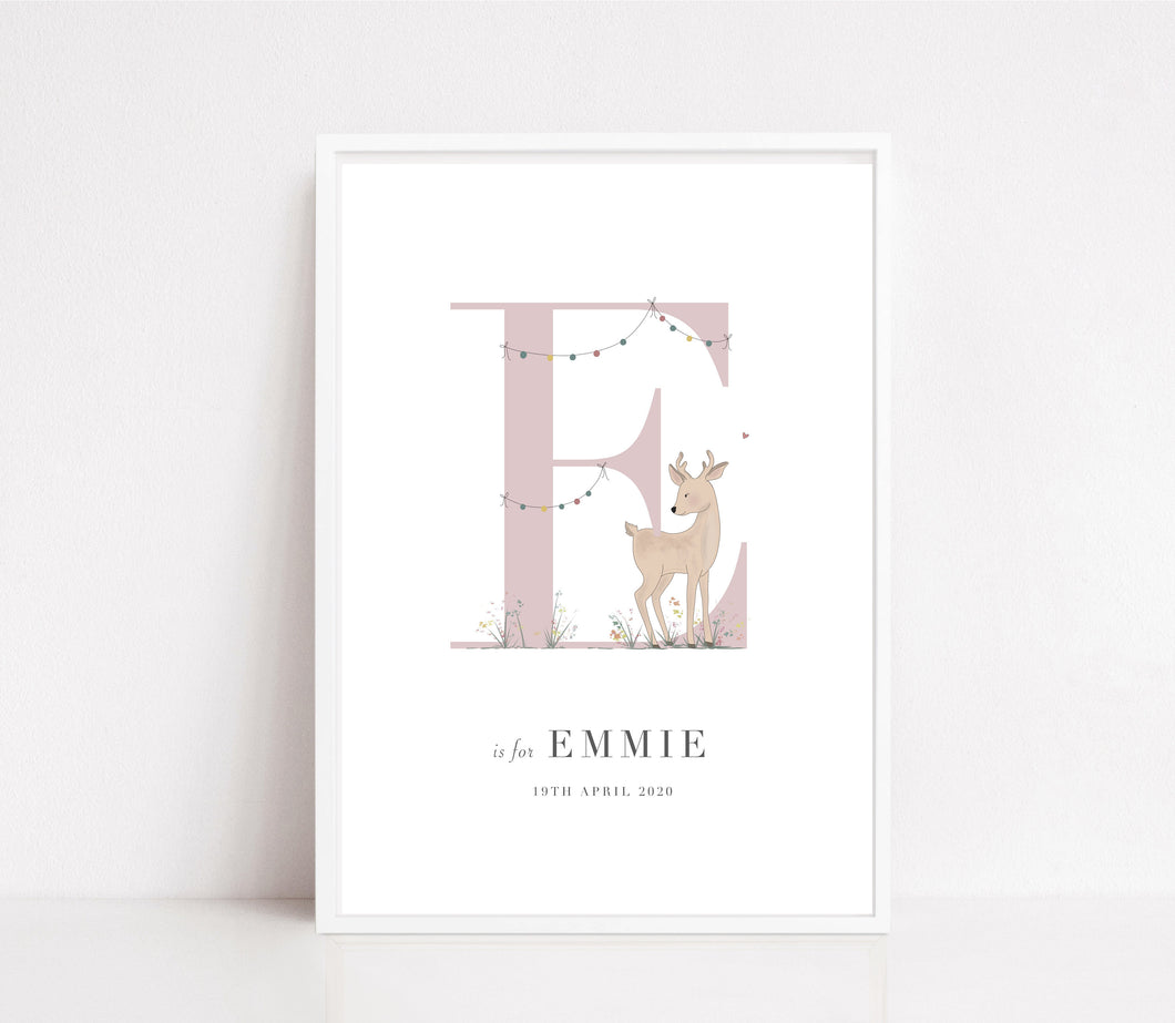 Deer Nursery Print